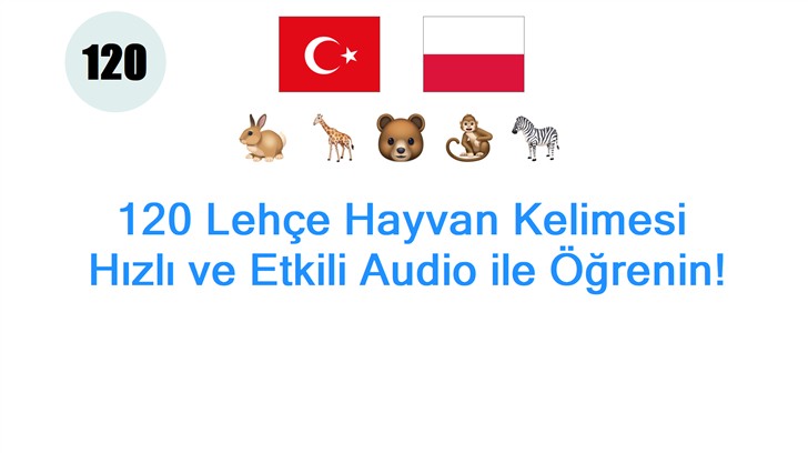 120 Lehçe Hayvan Kelimesi: Hızlı ve Etkili Audio ile Öğrenin!